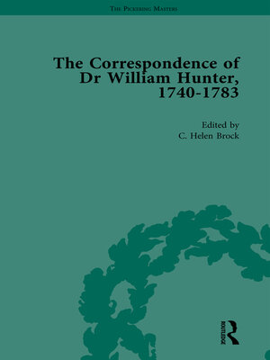 cover image of The Correspondence of Dr William Hunter Vol 1